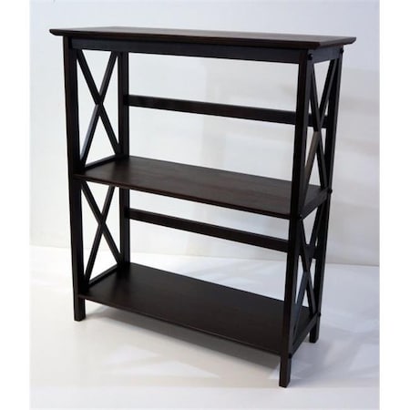 Yu Shan Co Usa Yu Shan CO USA Ltd 324-33 Montego 3 tier Bookcase Espresso 324-33